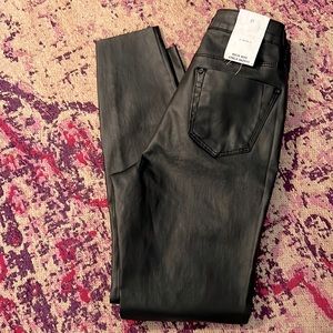 Black pleather pants